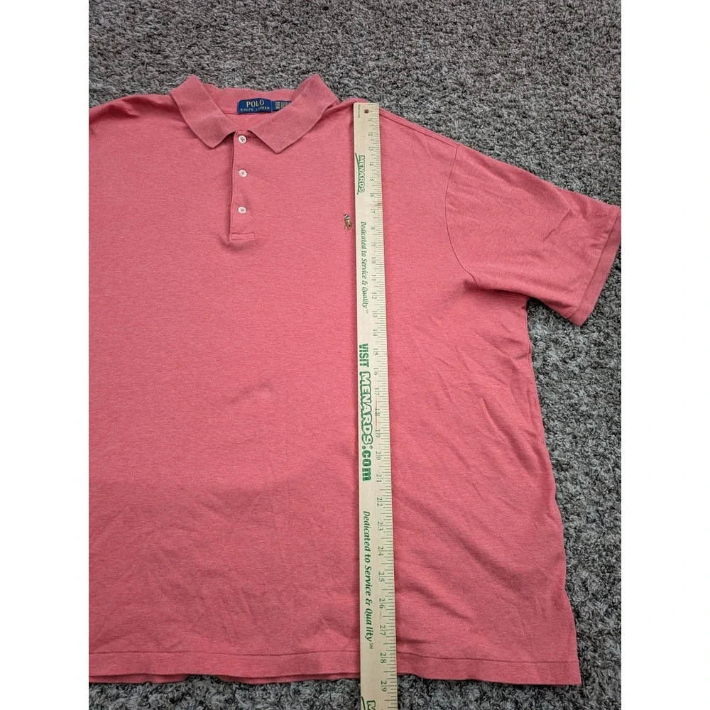 Polo Ralph Lauren Polo‎ Shirt Pony Logo Soft Red Mens 3XB